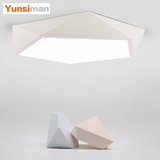 几何led卧室吸顶灯现代简约创意个性几何异形五角餐厅灯具