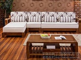 特价纯实木白蜡木组合小户型现代中式贵妃布艺沙发客厅家具可定制