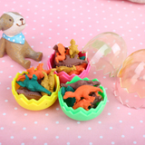 期末小学生奖品儿童礼物创意文具礼品可爱小恐龙蛋壳玩具橡皮擦