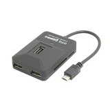 GT-137平板电脑/安卓 智能手机 Micro USB OTG HUB 读卡器 集线器