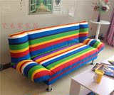 新款多功能小户型实木折叠沙发床1.2米/1.5米/1.8米单人双人沙发