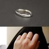 韩国简约创意小鱼s925纯银食指环学生礼物开口可调节尾戒指饰品女