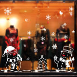 圣诞节装饰品 贴图静电贴 玻璃贴画 橱窗贴纸墙贴 圣诞雪花贴