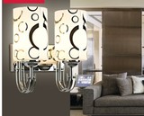 现代简约LED灯具客厅卧室壁灯饰带开关可调光双头墙壁灯镜前灯包