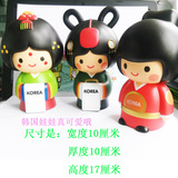 韩国娃娃儿童创意可爱车载摆件环保加大储蓄罐新品精美生日礼品