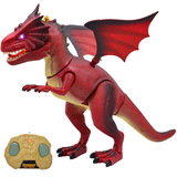 电动恐龙玩具会走路带遥控器腕龙霸王龙三角龙火龙模型男女童礼物