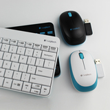 罗技MK240 无线超薄迷你键鼠套装 笔记本台式机USB键盘鼠标套件