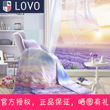 罗莱lovo家纺 床上用品 浪漫紫色薰衣草空调被夏凉被子被芯夏被