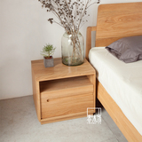 【春沐家】原创床头柜 设计床头柜 橡木床头柜 木蜡油床头柜