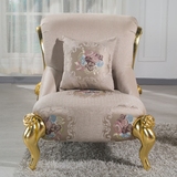 欧式沙发椅 新古典单人沙发 时尚休闲椅  高档布艺桌椅三件套组合