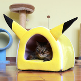 腐败猫-卡通造型猫窝宠物猫房子猫床垫可爱猫屋