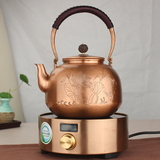 盛世荷花 手工制铜壶加厚烧茶壶仿古煮茶壶茶具纯铜泡茶壶2.3L