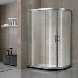 钢化玻璃弧形淋浴房 整体浴室浴房 特价玻璃门简易沐浴房隔断弧形