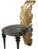 新古典妆凳梳妆椅子欧式实木奢华金箔手工雕花新款时尚休闲化妆椅