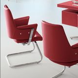 热卖都之潮家具 简约现代皮商业办公会议椅 会议室会客椅子 1034C