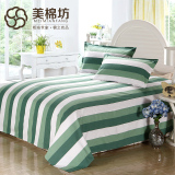 美棉坊老粗布床单单件纯棉加厚单人双人被单全棉1.5米1.8米床夏季