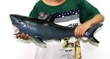 包邮！超大号软体环保搪胶动物玩具鲨鱼 仿真海洋生物模型 53厘米