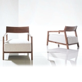 北欧单人沙发椅简约阳台休闲椅创意现代单椅客厅实木卧室loft椅子