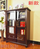 特价书柜推拉门玻璃储物柜书橱单个欧式美式实木板式组装柜类新款