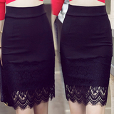 蕾丝半身裙春夏季短裙新款韩国半身包臀裙修身显瘦蕾丝裙大码包裙