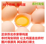 农村淘宝正宗苏北农家散养土鸡蛋自放养草鸡蛋月子蛋新鲜30个包邮