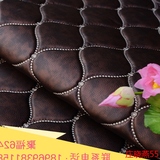 欧式刺绣皮革1公分海绵软包移门背景墙床头装饰皮革人造皮革面料