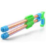 夏季水枪双喷头加长款儿童塑料漂流抽拉式水枪 沙滩戏水玩具批发