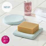 森活sovo创意日本硅藻土吸水肥皂盒 浴室陶瓷香皂盒沥水欧式可爱