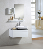 惠达浴室柜组合 白色 台上盆 吊柜 简约现代 多尺寸 梳妆洗漱台盆