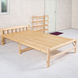 折叠床松木床实木床单人床1米午休床简易床成人双人床 进口无油漆