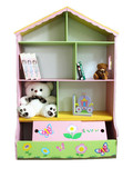 多层儿童玩具收纳架实木简易组合幼儿园书架卡通置物架储物柜子