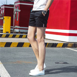 韩版精神小伙紧身超短裤男四3分裤夏季潮男个性运动修身三分4分裤