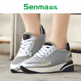 SENMA/森马女鞋2016夏季新品运动休闲鞋内增高韩版系带网面女鞋潮