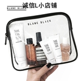 韩国正品旅行收纳袋洗漱包男化妆包手拿包女防水透明便携整理包