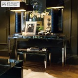 梳妆台玻璃家具化妆桌玄关桌北欧风格镜面家具新古典风格 F1424
