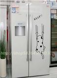 包邮 可爱卡通冰箱贴纸冰箱装饰画创意冰箱贴橱柜餐厅装饰 狗狗