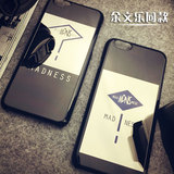 余文乐同款iPhone6手机壳 潮牌6plus镜面情侣保护壳 苹果5s保护壳