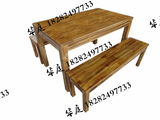 实木庭院桌椅组合 休闲长凳长桌 碳化防腐仿古 小方凳松木餐桌椅