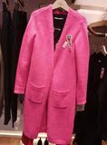 LILY专柜正品代购2015冬女装针织衫外套大衣115410B1701原价799