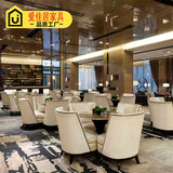 售楼处洽谈桌椅组合 新古典欧式酒店餐桌椅 现代简约接待实木桌椅
