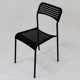 现代简约餐椅 创意洞洞塑料椅子 成人靠背椅 宜家休闲椅阿德椅