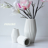 陶瓷白色花瓶摆件欧式现代宜家简约创意客厅家居软装饰小插花花器