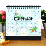 2016年台历韩国创意记事动物工作学习计划本 日程日历带农历