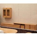 客厅实木家具榉木家具电视柜厅柜地柜实木厅柜广州裕丰J02-016