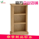 新款时尚实木书架书柜置物架简易三层小书架纯橡木小书柜书房定制