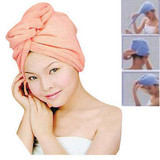 创意家居个人护理清洁纤维浴帽韩国可爱强效干发帽