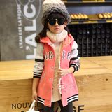 童装2015冬季新款加绒加厚棒球服儿童中大童韩版长袖上衣女童外套