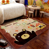 卡通地毯 可爱儿童房丝毛爬行垫 儿童地毯加厚绒面 特价长方形