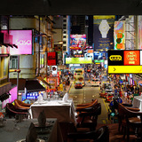 香港城市街景墙纸3D立体港式夜景招牌壁画餐厅酒吧奶茶咖啡店壁纸