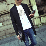 2016春季韩版修身青年男士开衫针织衫潮男时尚休闲毛衣男装外套
